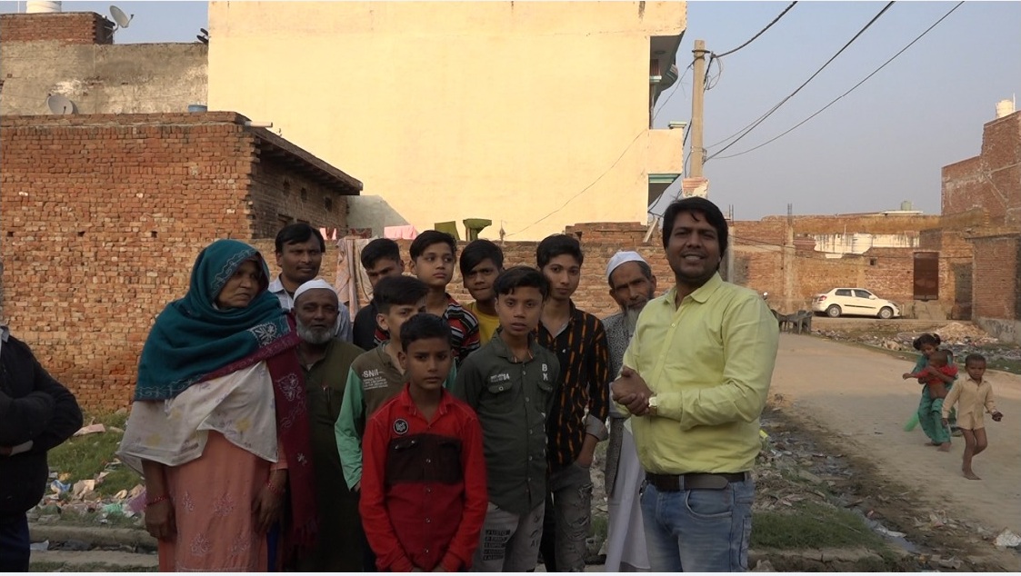 Meet peoples in village
